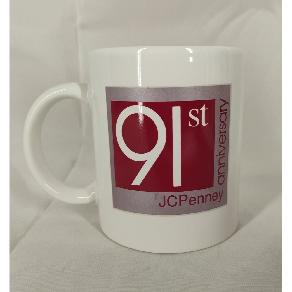 Vintage 1993 JC Penney Penneys 91st Anniversary Mug Department Store Advertising